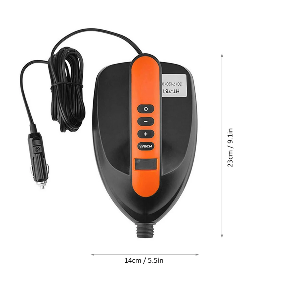 

High Quality Sporting Goods Air Pump 12V DC Connector Automatically Stop HT-781 HT-782 HT-790 LCD Screen Display