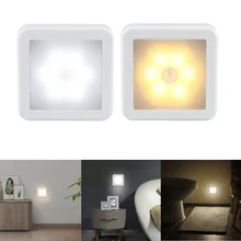 

Motion Sensor LED Night Light Smart Night Lamp Battery Operated WC Bedside Lamp For Room Hallway Pathway Toilet Home Lighting