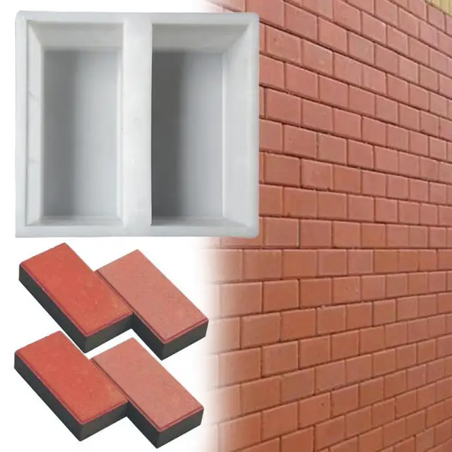Modern Tégla Penész Kopásálló Újrafelhasználható Fehér, Tiszta, Nem Tapadós Beton - Image 6