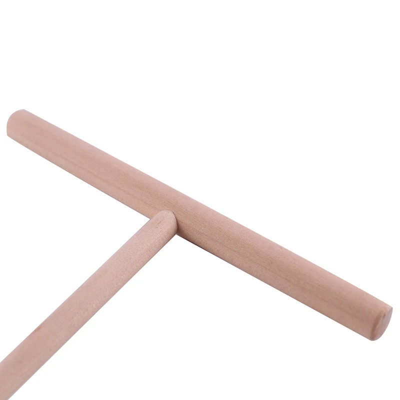 【CLEARANCE】Practial T Shape Crepe Maker Pancake Batter Wooden Spreader Stick Home Kitchen Tool Kit DIY Use 1Pc