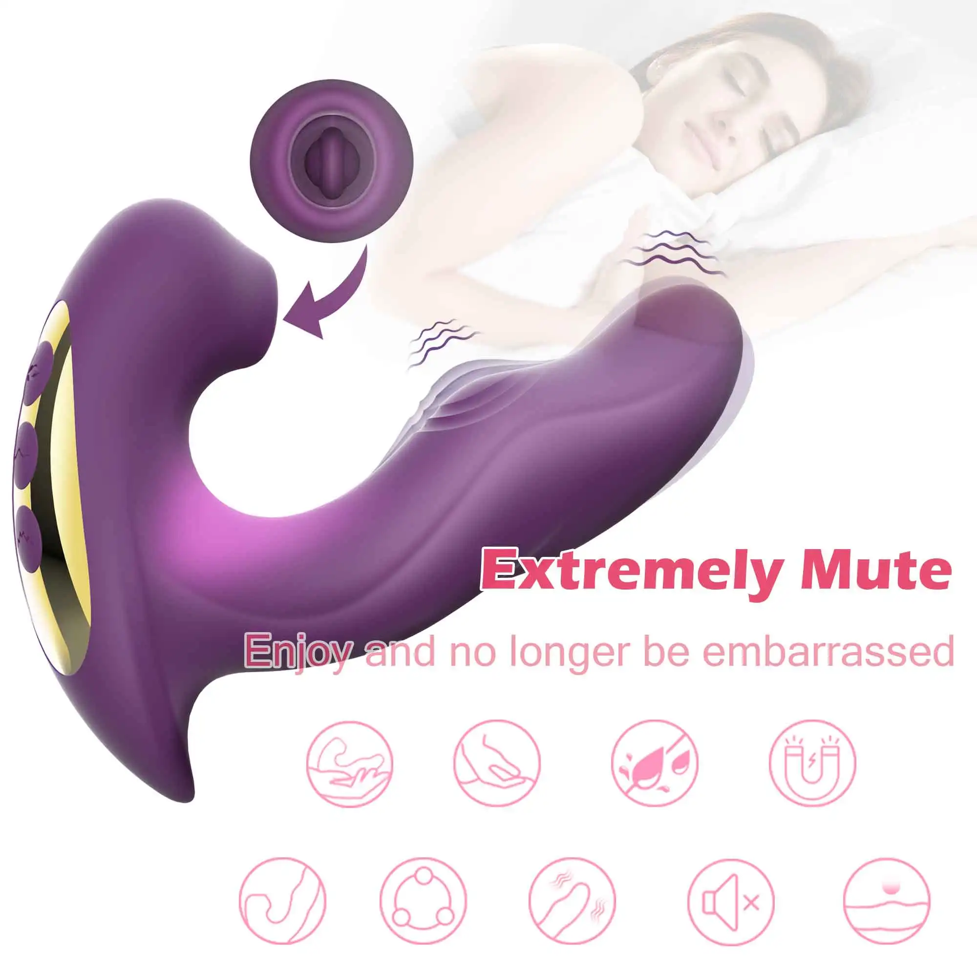 3 in 1 G Spot Clitoral Vibrator for Women 15 Modes Dildo Penis Licking Powerful Vacuum Stimulator Couple Adult Sex Toys Shop 18
