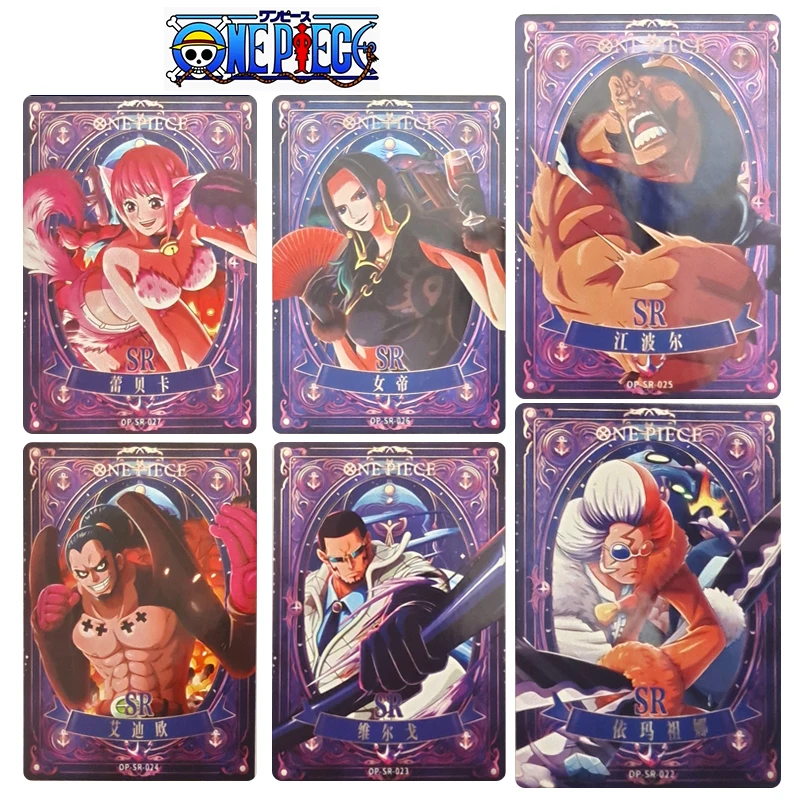 

ONE PIECE SR SSR HR series Collection card Boa Hancock Portgas D Ace Anime characters flash card Cartoon toys Christmas gift