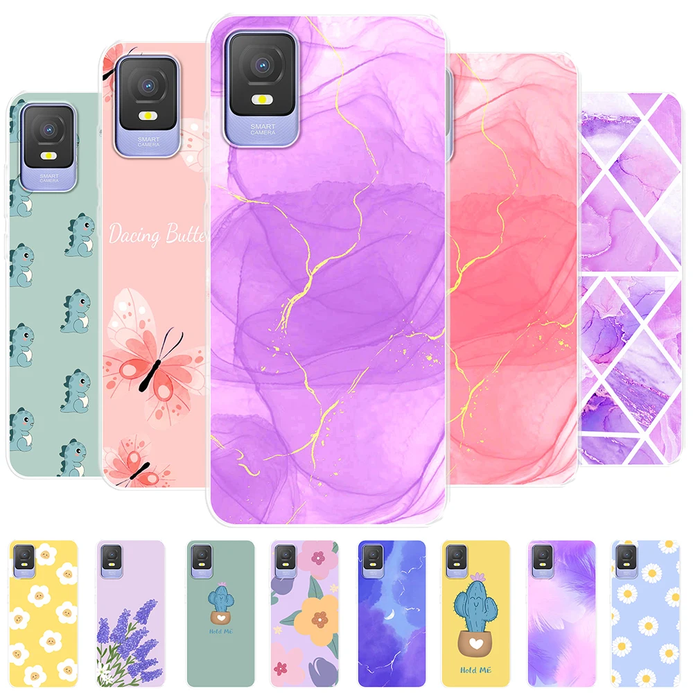Per Tcl 403 Case 406 Fashion Printing Custodie Per Telefono Cover Per Tcl 405 406 Silicone Trasparente Soft Shell Coque Per Tcl 408 403 Fundas