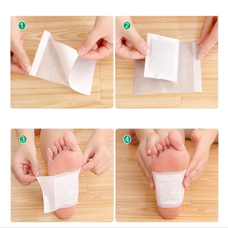 Detoxifying Foot Pads Bamboo Foot Relief Patch Pads Improve Sleep Relief Relieve Stress Body Toxins Deep Cleansing Feet 1 Box