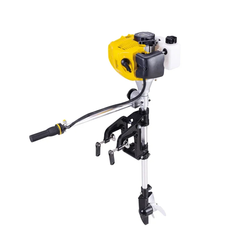 2.5 Horsepower Fishing Boat Engine 2 Stroke Inflatable Boat Outboard Motor Air-cooling Gasoline Fuel Short Shaft Engine Motor