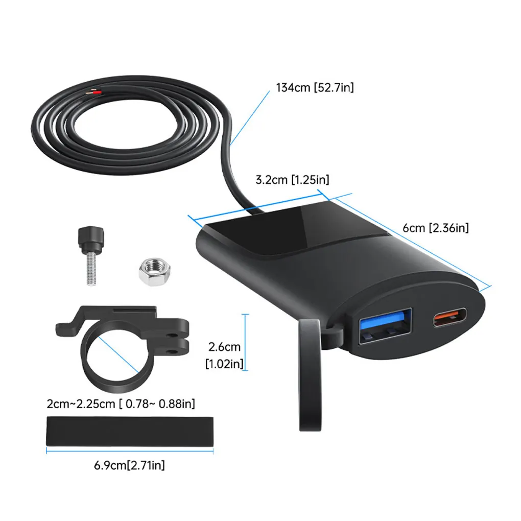 Convenient Fast Charging PDQC0 Charger For Motorcycle 2. Safe And Reliable - Made Of Advanced ABS