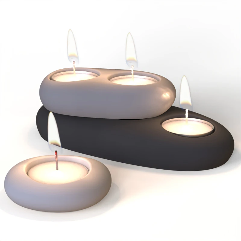 Moule En Siliconen Pour Bougeoirs En Plâtre - Combinaison DIY Pour Moulage