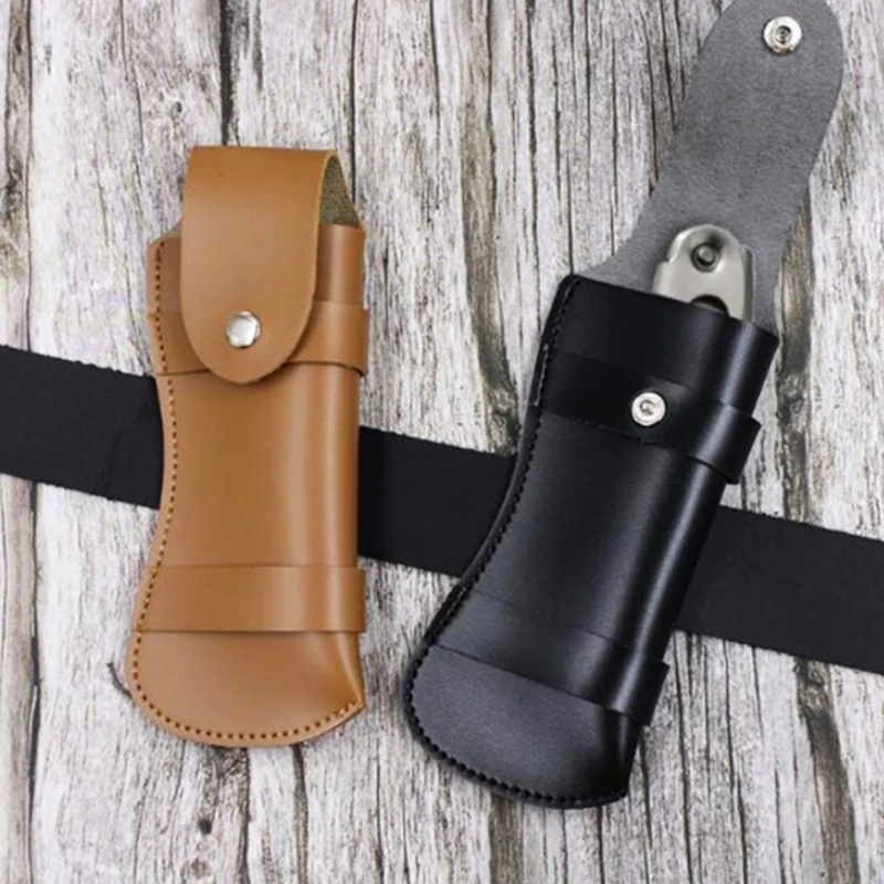 

Elegant PU Folding Knife Pouches PU Material Knife Holsters PU Knife Case