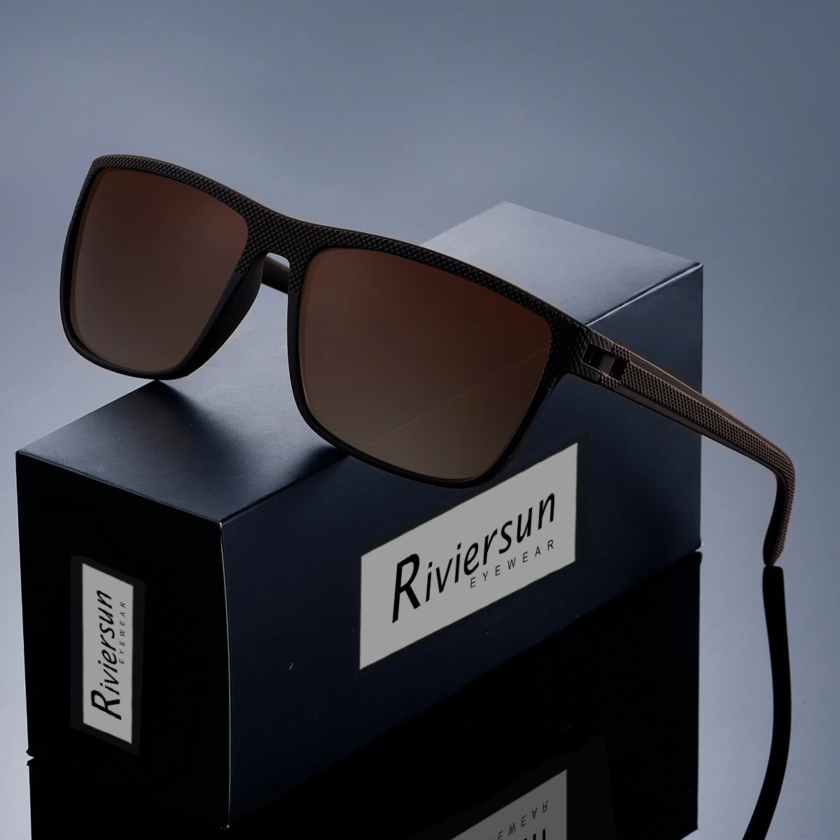 Polarized Lightweight Square Men's Sunglasses with UV400 Protection