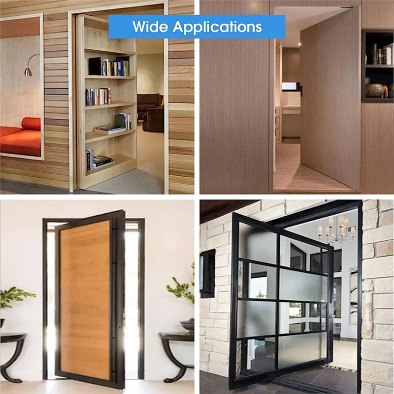 Pivot Hinge Stainless Steel Closet Door Hinges Rotation Hinges for Wooden Door Heavy Duty Closet