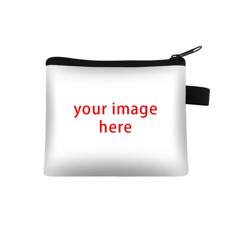 DIY Customize Your Image Logo Name Coin Purse Ladies Card Bag Boys Girls Wallet Portable Headset Mini Lipstick Bags Money Bag