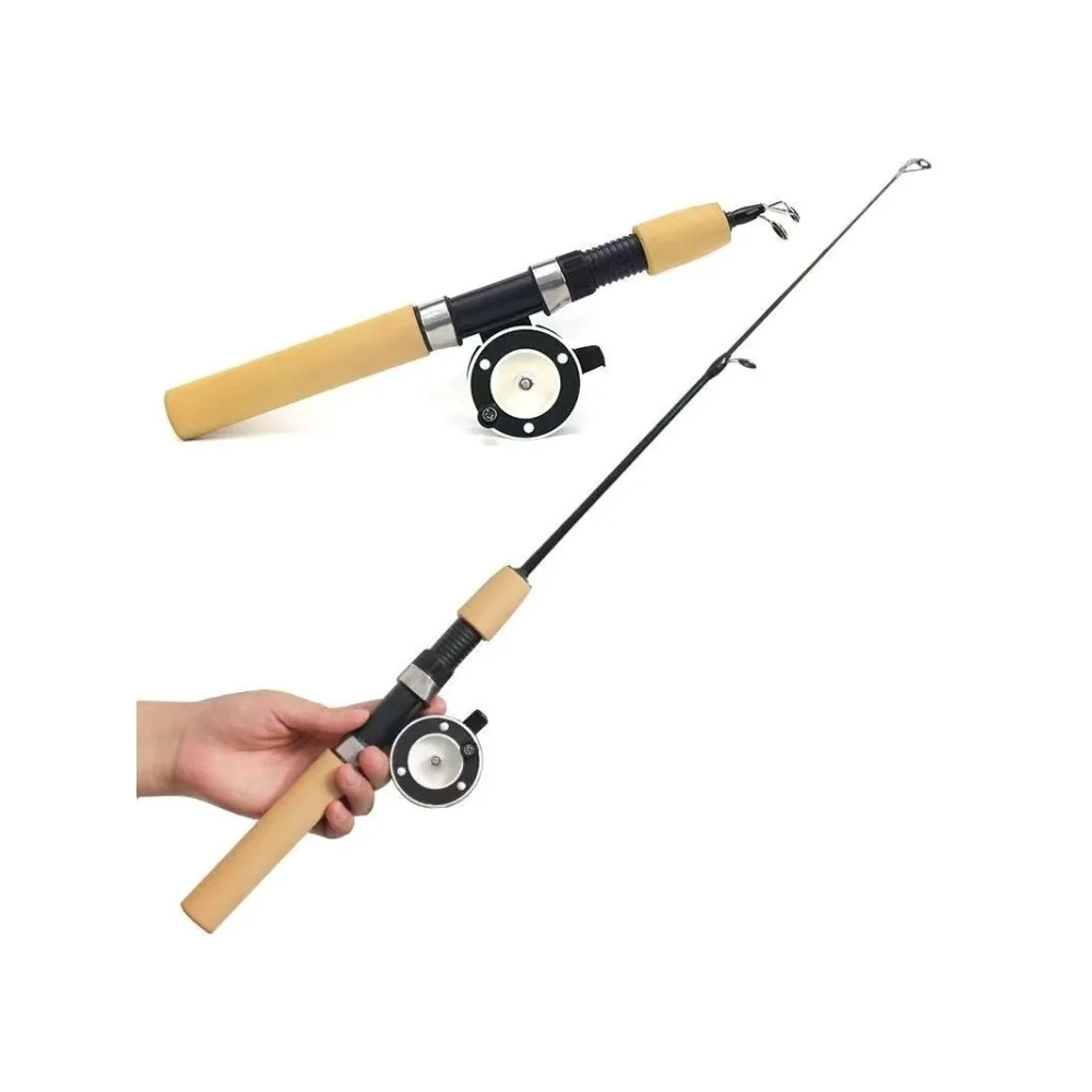 

New Winter ice fishing rod with reel combination handle rod and reel fishing set PD406B13-PD406B27