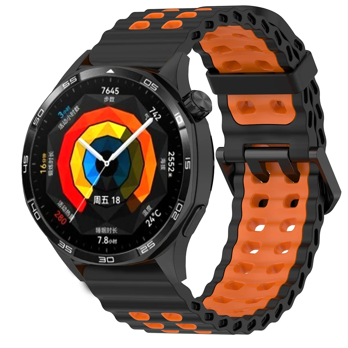 Breathable 22mm Silicone Sports Band