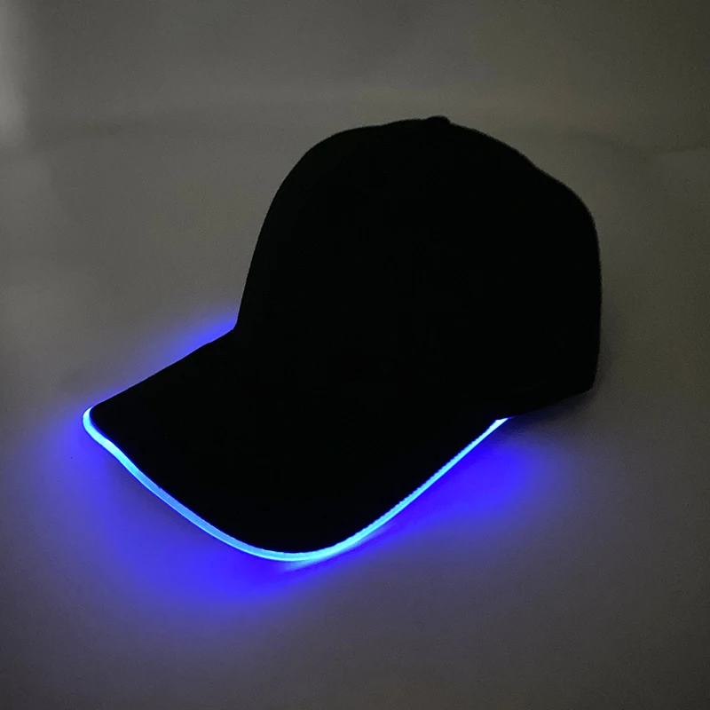 Fashion Glowing Baseball Cap LED Hiphop Hat Club Props Fluorescent Light Up Hat DJ Music Supplies Costume 6