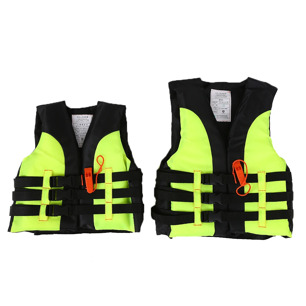 Description Picture 6 of itemLife Vest Buoyancy Life Jacket Adjustable Boating Drifting Aid Jacket With Whistle for Swimming Boating Lifesaving Products