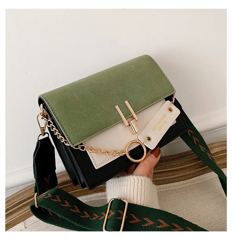 Women Shoulder Bags Fashion Mobile Phone Messenger Bag Casual Crossbody Purse Contrast Color Luxury Designer Bags - 5