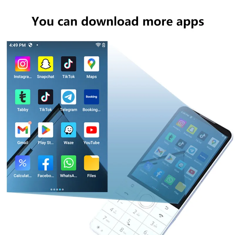 Qin F22 pro 3.54 inches touch screen and buttons 4G Google multi