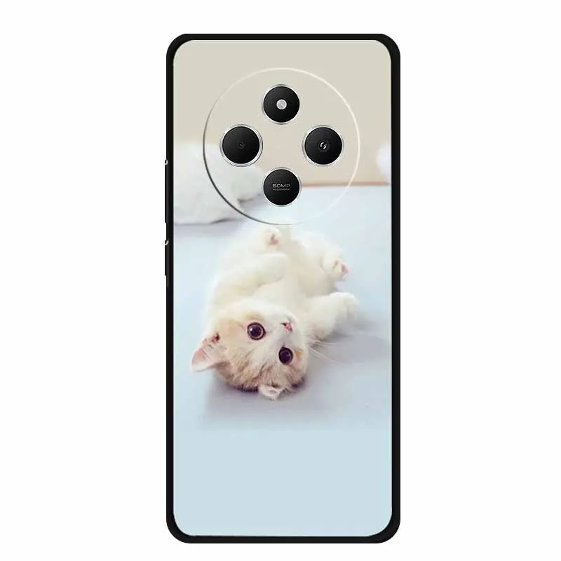 Sleek Black Silicone Shockproof Phone Case - Soft Protective Back Cover