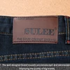 SULEE Brand European American Style Stretch Men Jeans Luxury Men's Denim Trousers Slim Straight Deep blue Gentleman Mens Stretch 6