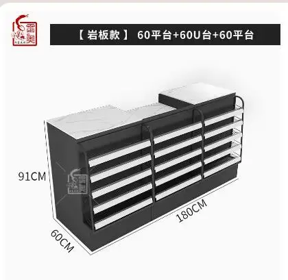 Description Picture 3 of itemSupermarket cashier tobacco and liquor cabinet combination corner rock plate convenience store tobacco counter tobacco cabinet