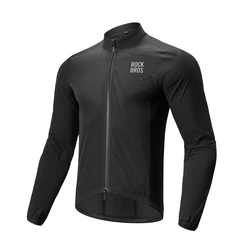 ROCKBROS Lightweight Windproof Cycling Jacket with Reflective Breathable Design - EUR 3XL (YPW071 - BK)