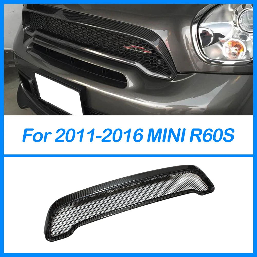 

For BMW Mini Cooper S R60S 2011-2016 1PCS Car Real Dry Carbon Fiber Central Air Vent Grill Grilles Intake Modified Replace Trim