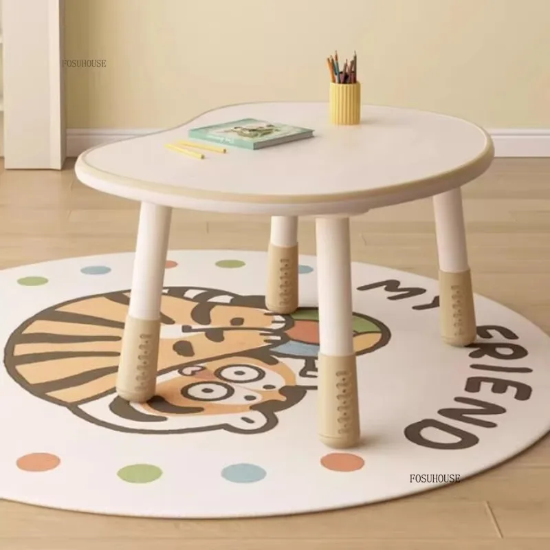 Simple Desk Chair Stydy Table Sets Kids Desk Toddler Peanut Early Education Adjustable Reading Sofa Floor Small Tables