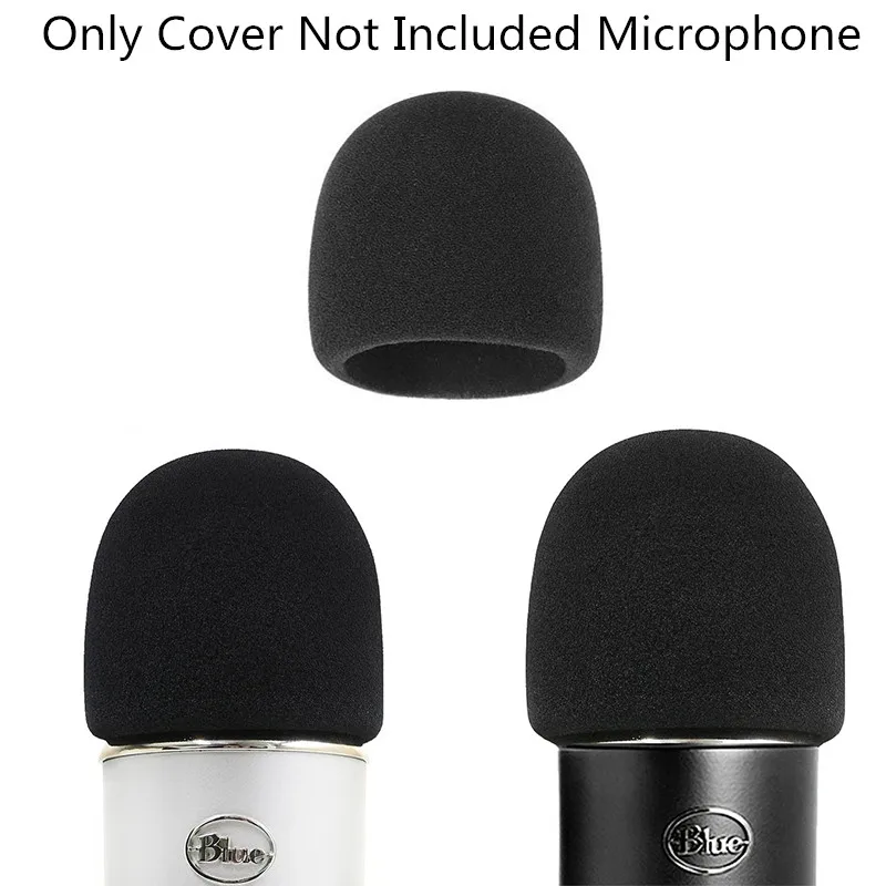 Foam Microphone Windscreen for Blue Yeti Yeti Pro Condenser Microphone Cover Pop Filter Mic Cover Windshield