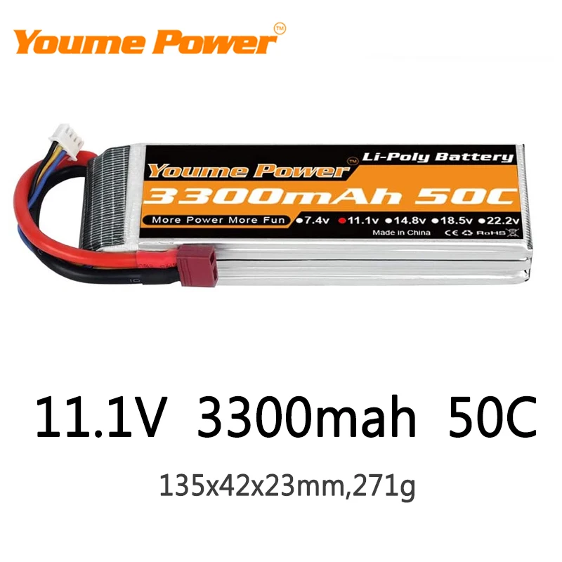 Batterie Lipo 14.8V 3300mAh pour Drone FPV Micro - Livraison Rapide