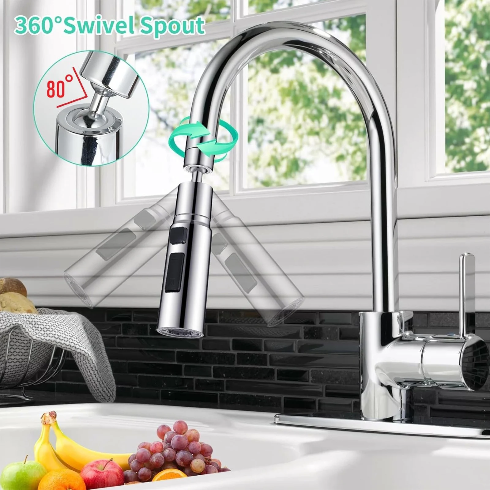 Universal Pressure Tap Nozzle Faucet Extender Water Nozzles Bubbler Basin Kitchen Anti-Splash Shower Home Sink Taps Spray Head universal kitchen faucet spray head external pull out sprinkler anti splash water bubbler booster sprinkler spray gun extender