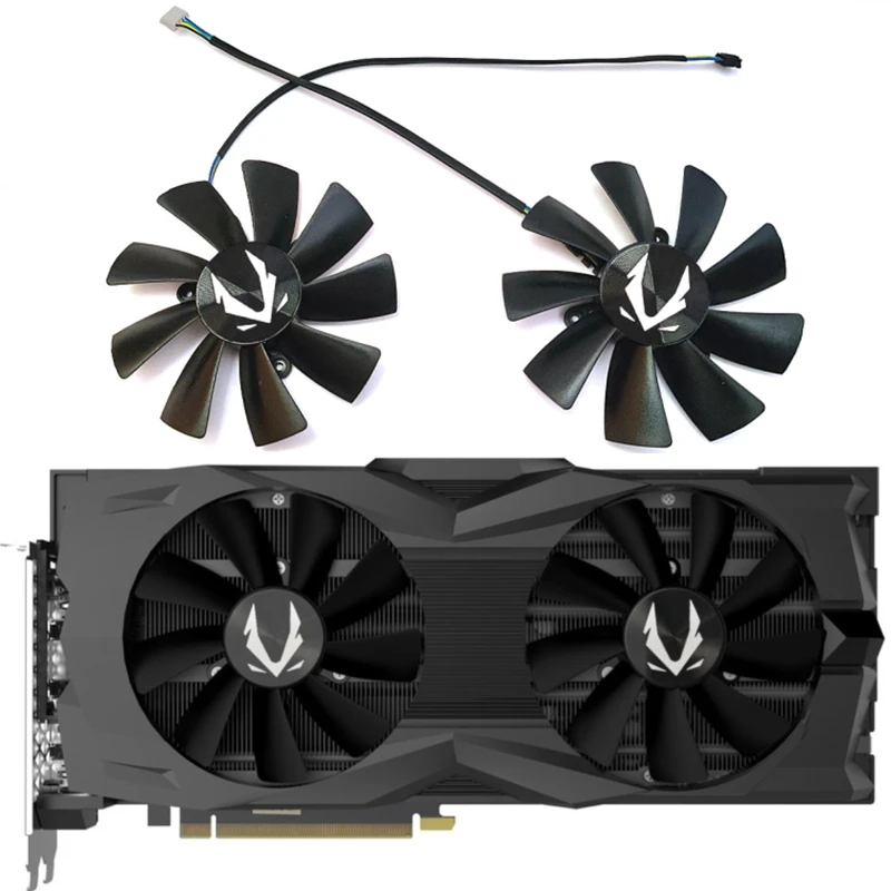 Nuova Ventola Gpu 100Mm 4Pin Muslimex Rtx 2080, Per Ventola Di Raffreddamento Per Scheda Video Zotac Gaming Geforce Rtx 2080 Rtx 2080 Ti Super Amp
