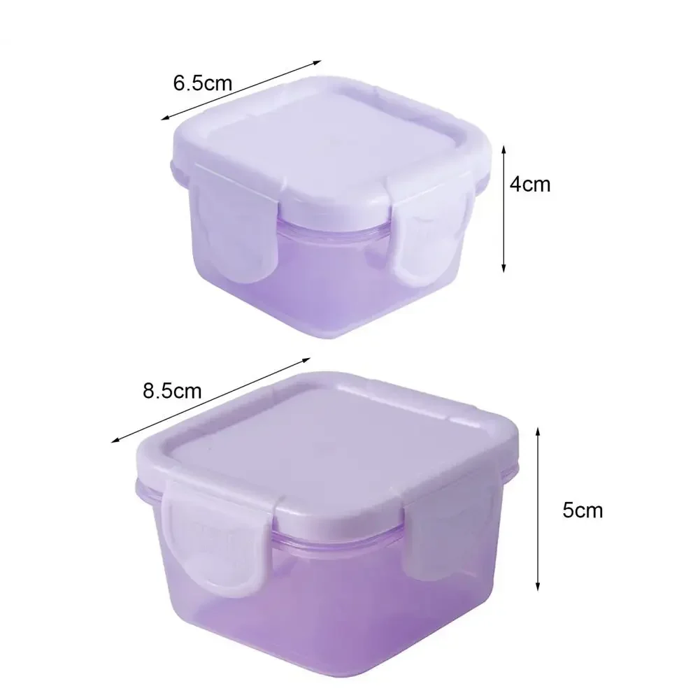 MINI Food Storage Container Plastic Moisture-proof Containers Mini Kitchen Storage Box with Leakproof Lid Kitchen Accessories 6
