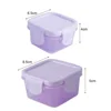 MINI Food Storage Container Plastic Moisture-proof Containers Mini Kitchen Storage Box with Leakproof Lid Kitchen Accessories 6