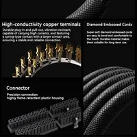 สายต่อขยาย UPSIREN ATX 24 พิน, สายเคเบิล ARGB สำหรับพีซี พร้อม 5V 3 พิน, 18AWG ดีไซน์มุมฉาก 90 องศา หัวต่อแบบตัวผู้-ตัวเมีย 3