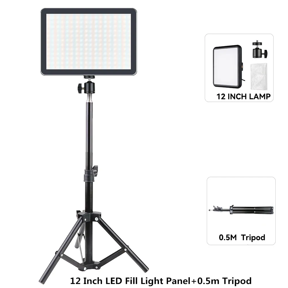 ตัวเลือกสินค้า โคมไฟ LED สตูดิโอ 8/12 นิ้ว สำหรับถ่ายภาพและวิดีโอ