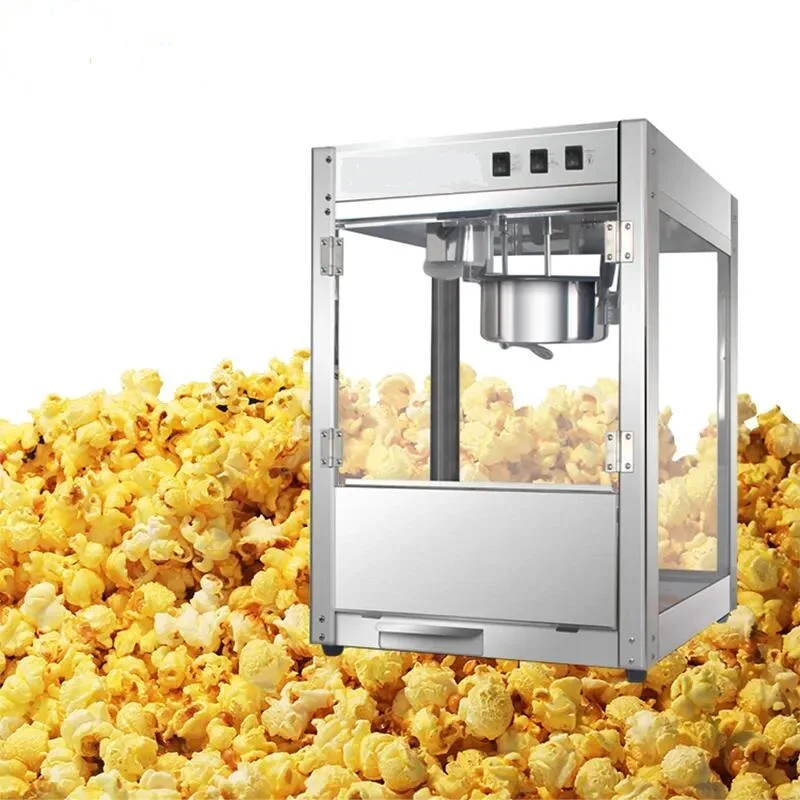 Commercial Stainless Steel Hot Air Automatic Popcorn Maker Machine Popcorn Machine
