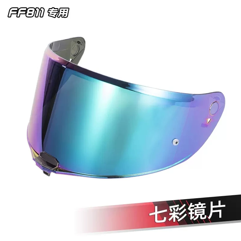 LS2 FF811 Visors Full Face Motorcycle Helmet Color Lens Black Silver Visor Original images - 6