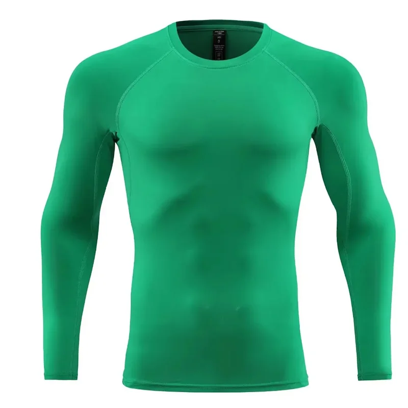 Men Long Sleeve Slim Tops Tees Sportswear Gym Fitness Compression T-shirt Running Football Jersey Outdoor Jogging Tight Quick compression t shirt sport t shirt running t shirts running t shirt fitness clothes
