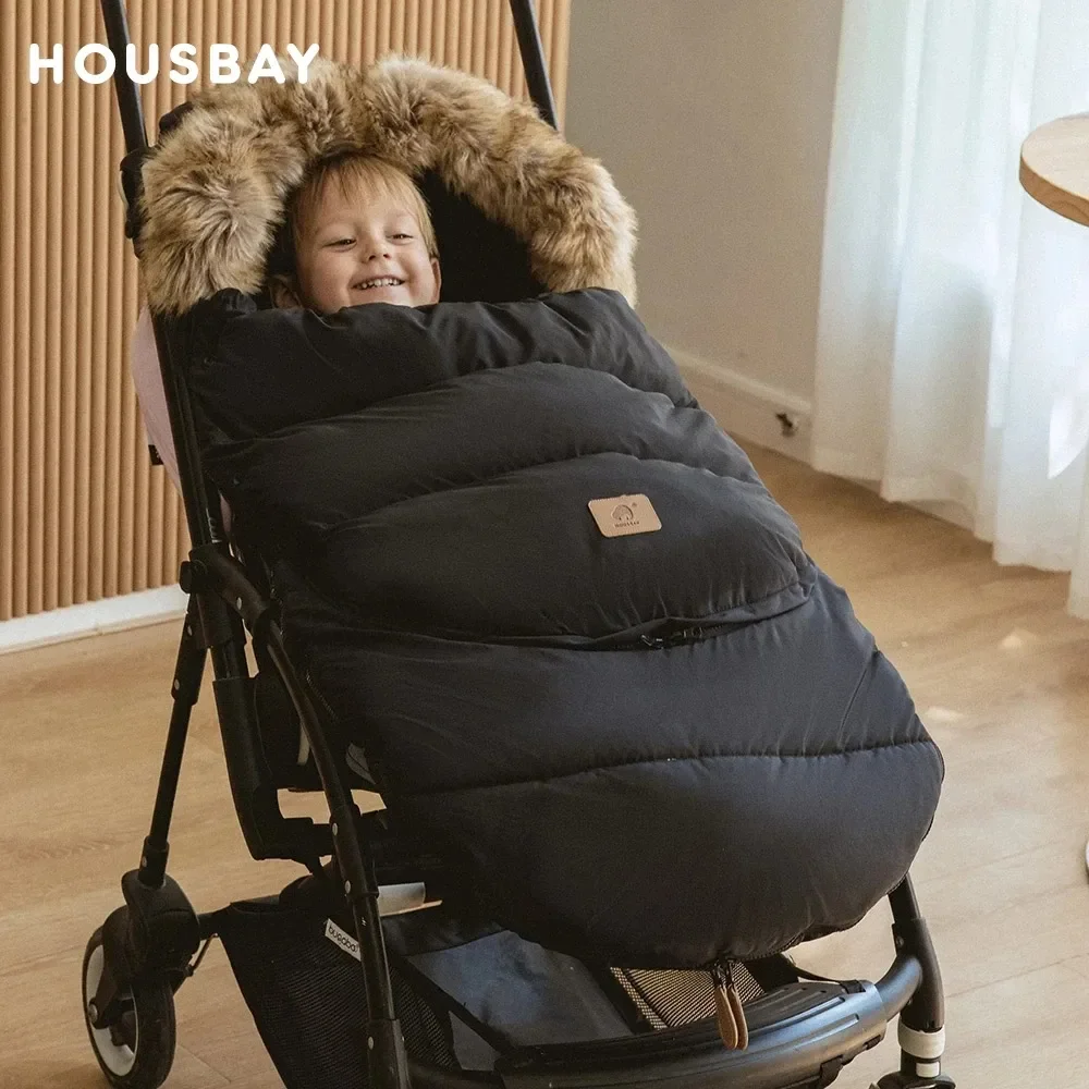 Winter Footmuff Removable Newborn Bassinets Envelope For Discharge Thicker Warm Outing Stroller Baby Sleeping Bag 0-3 Years