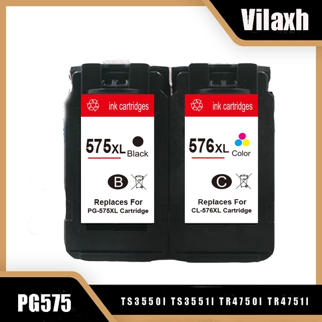 pg575 cl576 Remanufactured Replacement Ink Cartridge PG-575 for canon  printer pixma cartridge TS3550i TS3551i TR4750i TR4751i - AliExpress