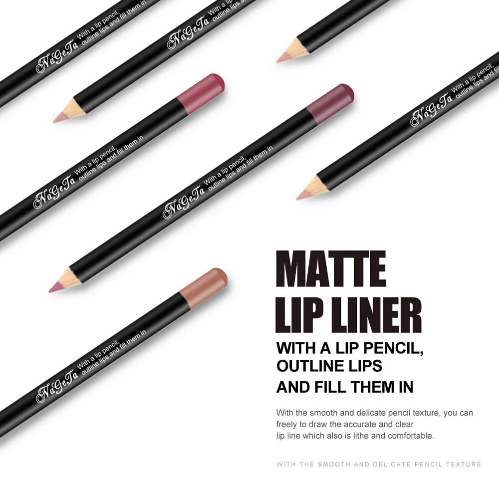 Long Lasting Lipliner Pencil 12 Colors Lip Cosmetic Matte Lip Liner Sexy Contour Stick As Lipstick Pen for Women's Makeup Korean lip liner pencil lip liner lipliner pencil