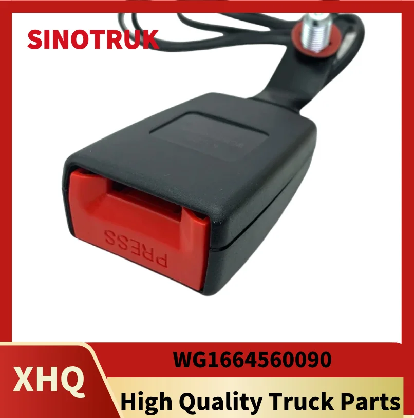 Left Safety Belt Buckle With Alarm Function WG1664560090 For SINOTRUK SITRAK C7H G7 HOWO T7H T5G Seat Buckle Original Truck Part