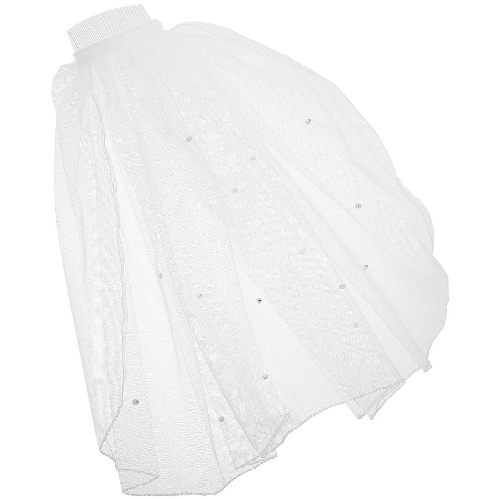 Costume Wedding Dresses for Bride Hairpin Short Bridal Veil Miss Reception Comb