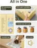 20-IN-1 Bread Maker, Dual Heater 2LB Bread Machine BPA-Free Material & Nonstick Ceramic Pan Compact Bread Maker Machines 2