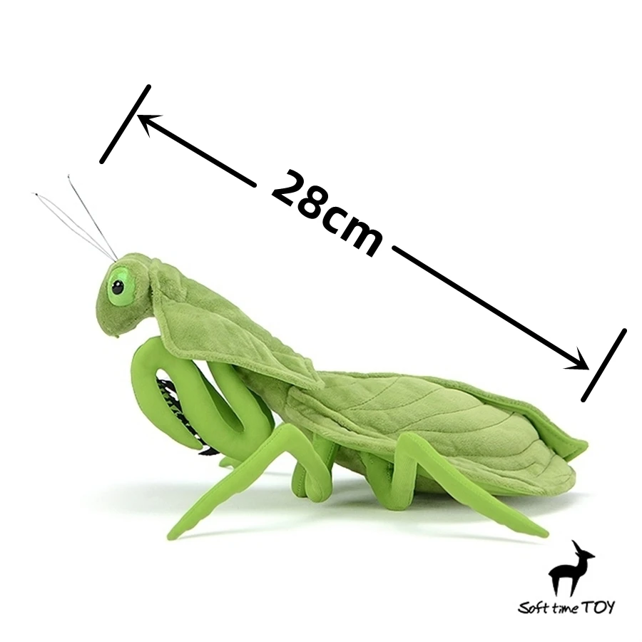 Leaf Backed Mantis High Fidelity Anime Plushie Choeradodis Plush Toys Lifelike Animals Simulation Stuffed Doll Kawai Toy For Kid 2