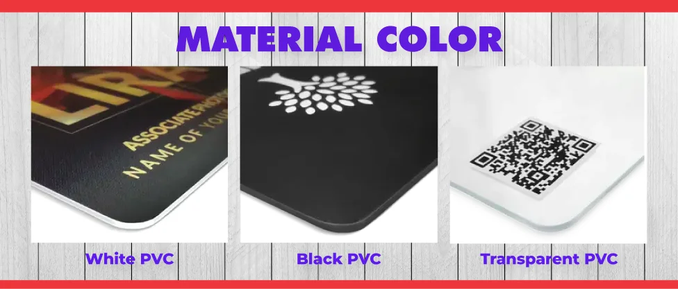 Business Cards Printing Personalized Staff Student ID card Name Cards 0.76mm thickness Hard PVC Material MOQ 1 pcs