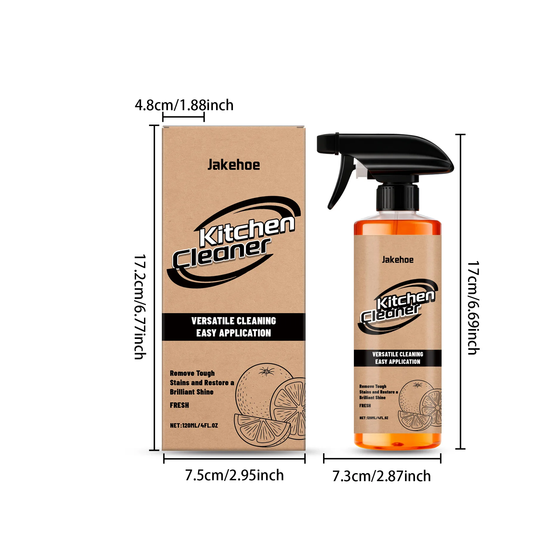 120ml Household Cleaning Spray Kitchen Oil Foam Cleaner Strong Oil Stain Degreaser Gentle Ingredients Household Grill Oven