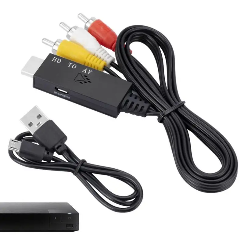 

Audio AV Converter Older TV Adapter Older TV Adapter Cable Universal AV Cable Audio Converter For TV/PC/Fire Stick/VCR/DVD