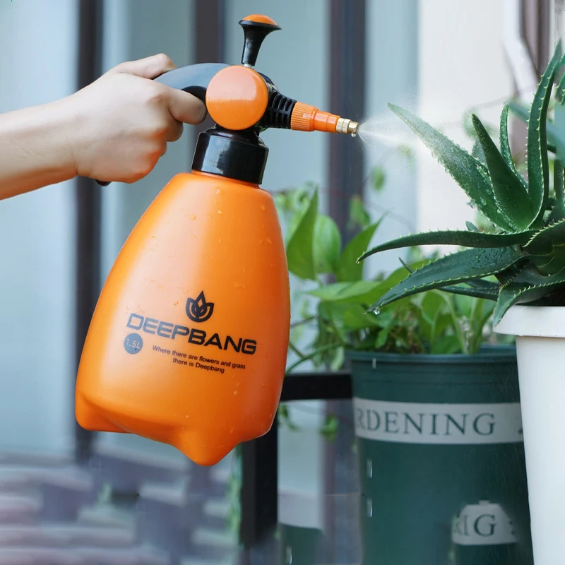 1.5L Plant Spray Bottle Switchable Mode Hand Pressure Watered Plants Spraying Bottle Manual Air Pressure Spray Can Sprayer