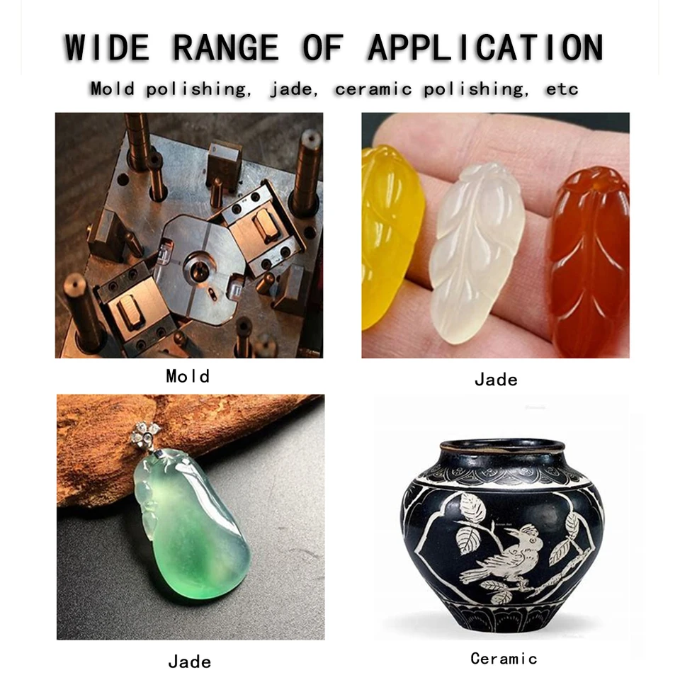 Polissage Bijoux Kit 5 Pâtes à Polir Diamant - Granulation W0.5 à W40 - Pour Métaux, Bijoux, Horlogerie Polissage Précision Bijoux